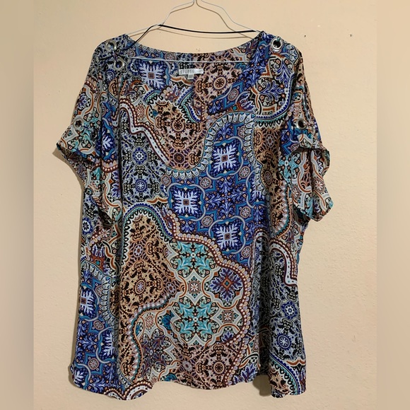 Spense Plus size Women’s Multicolored Blouse 2XL - Picture 2 of 5